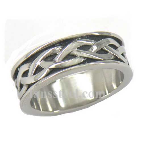 FSR11W60 celtic knot wave Ring 